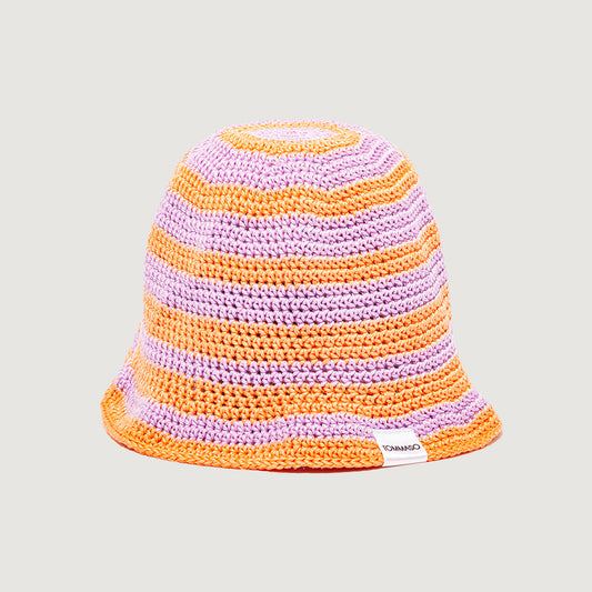 PURPLE/ORANGE BUCKET HAT