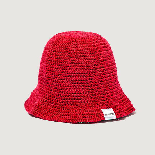 RED BUCKET HAT